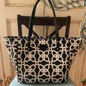 Kate Spade Black & Tan Printed Tote